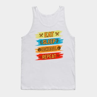 Eat Sleep Basketball Repeat Tank Top